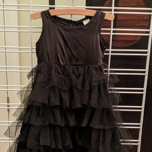 Sleeveless Woven dress with tulle